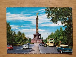 Postcard Berlin Statue