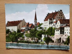 Postcard Wasserburg am Inn Innbrucke Burg