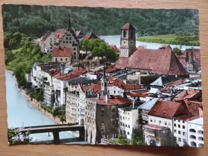 Postcard Wasserburg am Inn Innbrucke