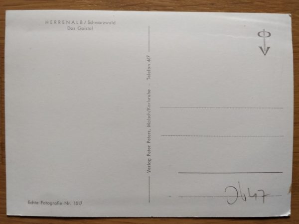 Postcard Herrenalb Gaistal - Image 2