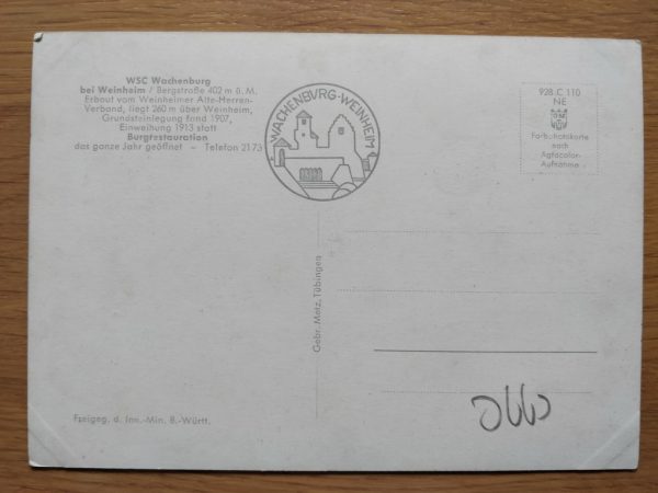 Postcard Wachenburg bei Weinheim - Image 2