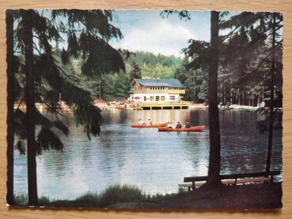 Postcard Boot Fichtelgebirge