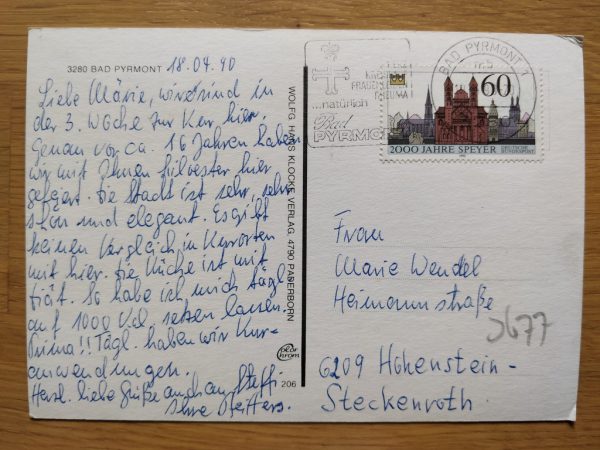 Postcard Gruss aus Bad Pyrmont - Image 2