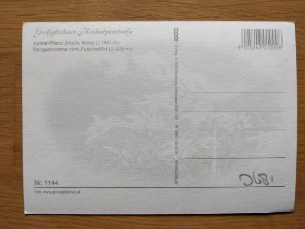 Postcard Grossglockner Hochalpenstrasse - Image 2