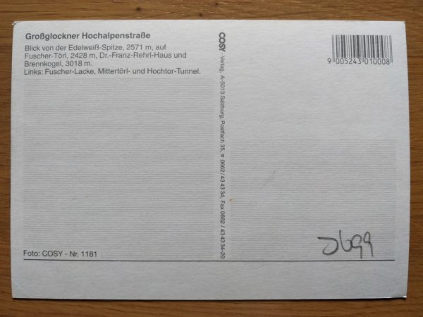 Postcard Grossglockner Hochalpenstrasse - Image 2