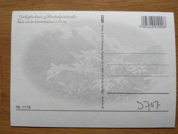 Postcard Grossglockner Hochalpenstrasse Edelweiss Spitze - Image 2