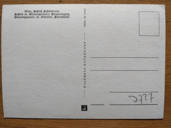 Postcard Schloss Schonbrun Wien - Image 2