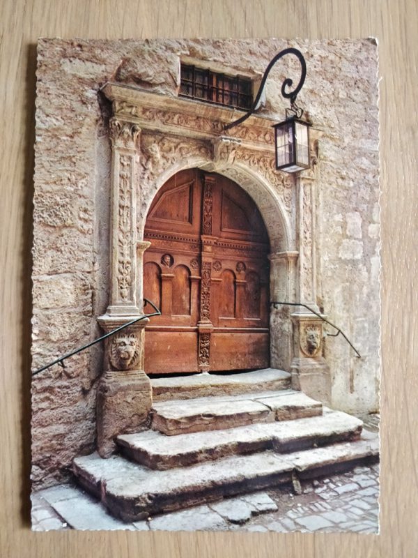 Postcard Rothenurg Rathausportal