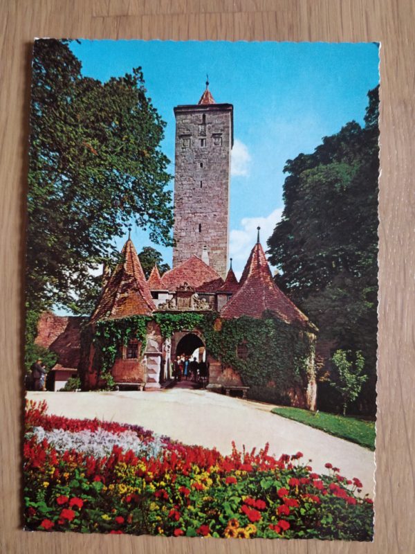 Postcard Rothenburg Burgtor