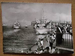 Postcard Hamburg St Pauli Hafen