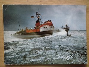 Postcard Theodor Heuss Boat