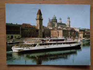 Postcard Passau Rathaus und Dom