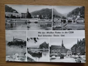 Postcard Weisse Flotte in die CSSR