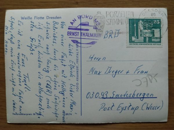 Postcard Weisse Flotte in die CSSR - Image 2