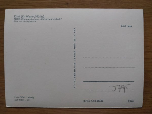 Postcard Klink Boat Waren - Image 2