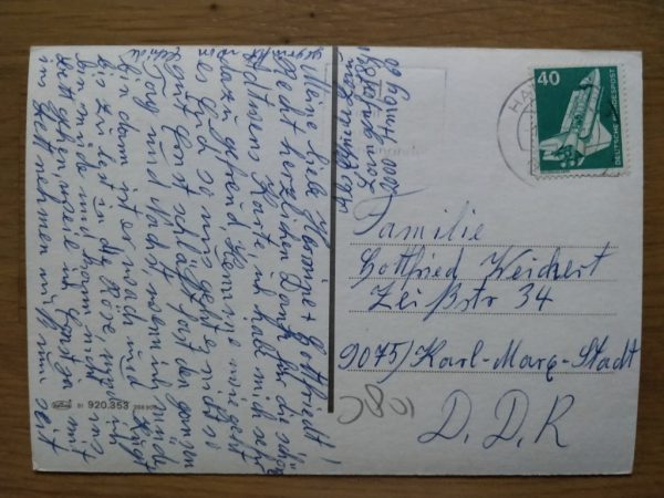 Postcard Grusse aus Hamburg Boat - Image 2