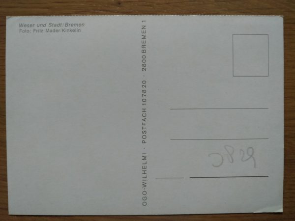 Postcard Weser und Stadt Bremen - Image 2
