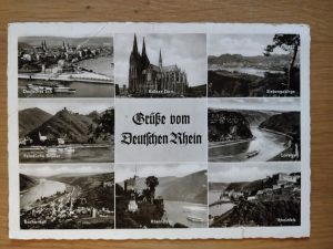 Postcard Grusse vom Deutschen Rhein