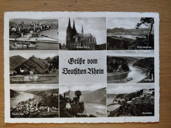 Postcard Grusse vom Deutschen Rhein