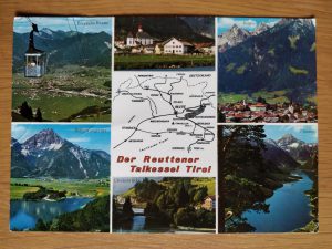 Postcard Der Reuttener Talkessel