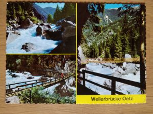 Postcard Wellerbrucke Oetz