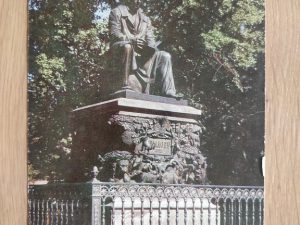 Postcard Leningrad Monument to Krylov