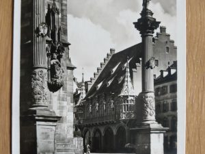 Postcard Freiburg Kaufhaus