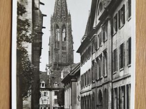 Postcard Freiburg Burgstrasse