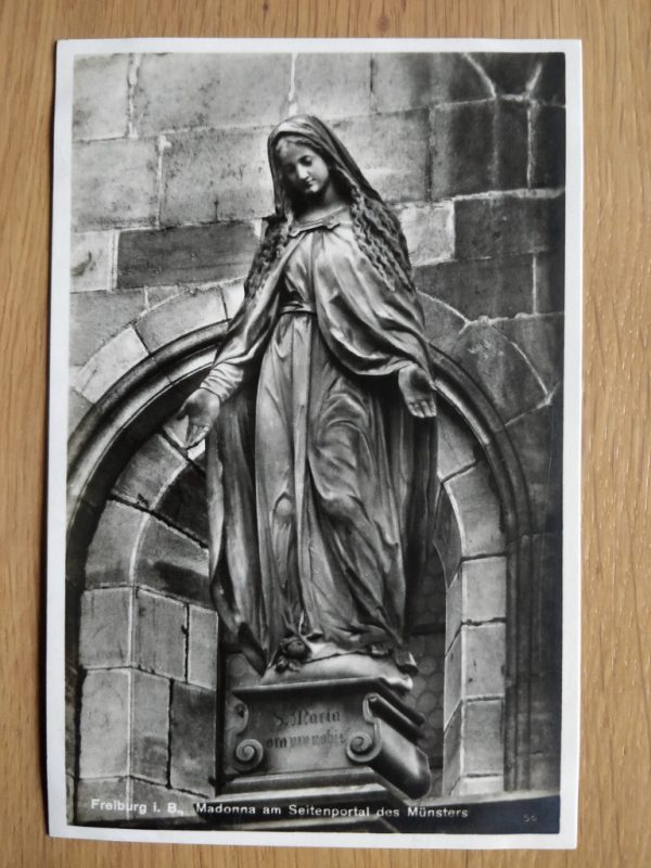 Postcard Freiburg Madonna