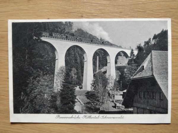 Postcard Ravennabrucke Hollental Schwarzwald