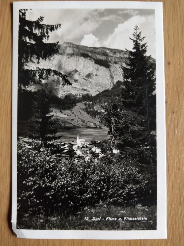 Postcard 12 Dorf Flims