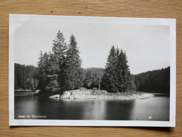 Postcard Caumasee Insel