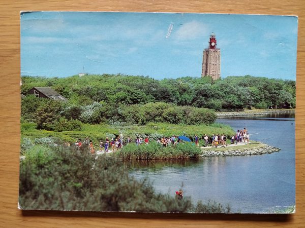 Postcard Westkapelle Kreek met Vuurtoren