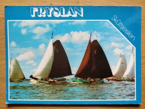 Postcard Fryslan Friesland Skutsjes