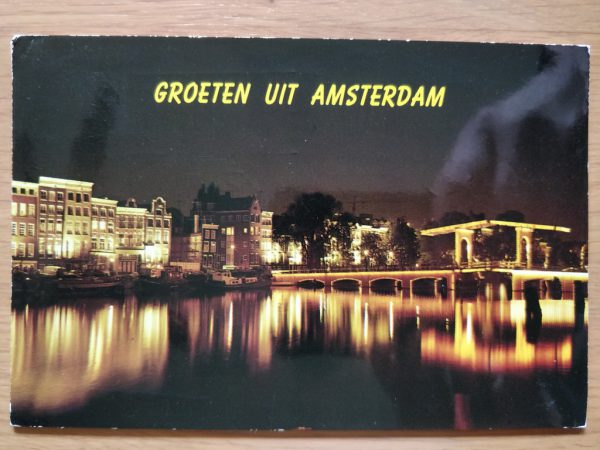 Postcard Groeten uit Amsterdam Amstel Magere Brug