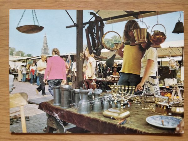 Postcard Amsterdam Waterlooplein