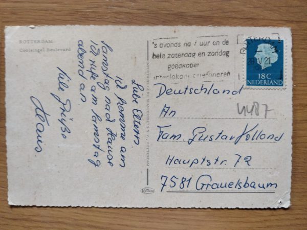 Postcard Rotterdam Coolsingel - Image 2