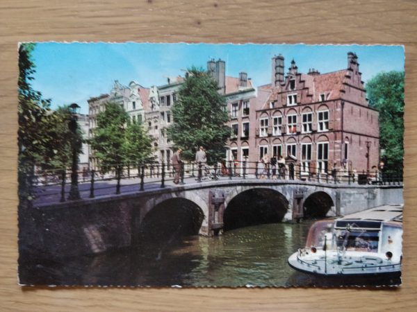 Postcard Amsterdam Voorburgwal