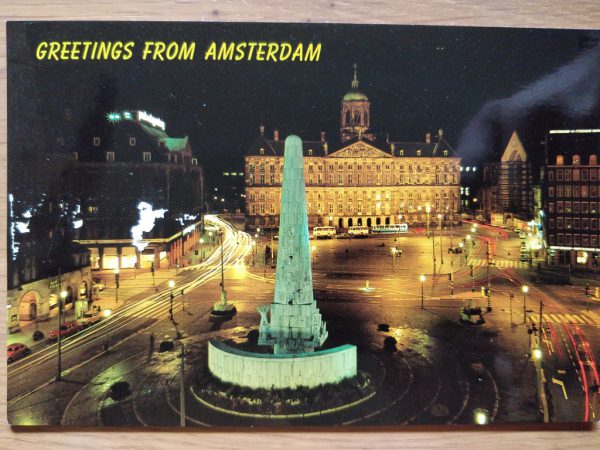 Postcard Greetings from Amsterdam Nationale Monument