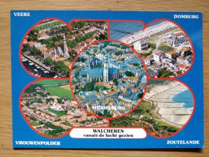Postcard Walcheren vanuit de lucht 2