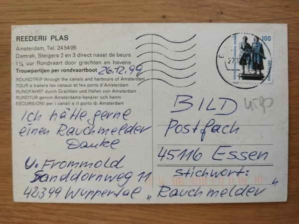 Postcard Amsterdam Rederij Plas - Image 2