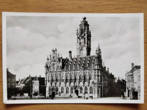 Postcard Middelburg Stadhuis