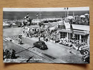 Postcard Scheveningen Palacestraat met Boulevard