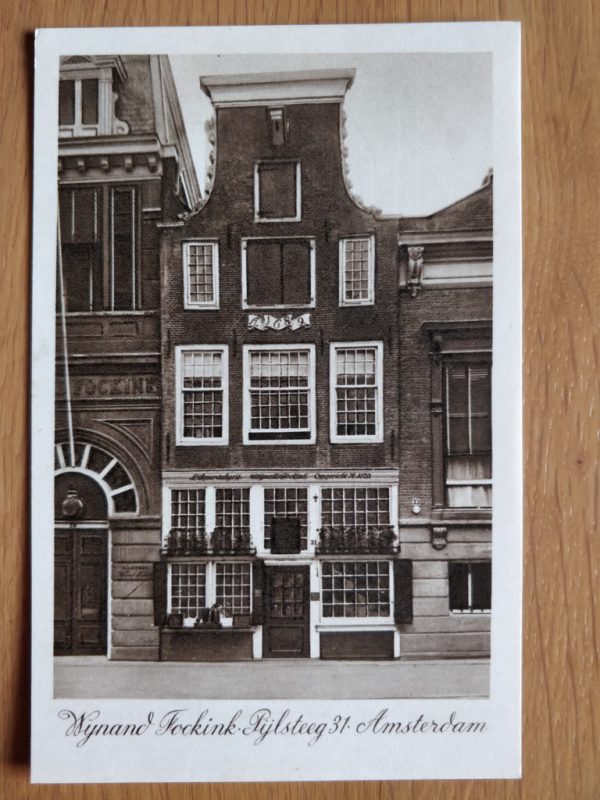Postcard Wijnand Fockink Pijlsteeg Amsterdam