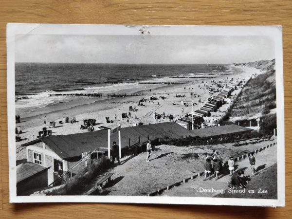 Postcard Domburg Strand en Zee