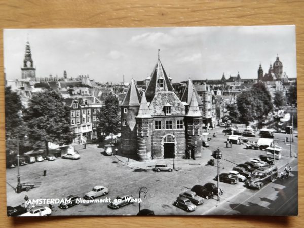 Postcard Amsterdam Nieuwmarkt en Waag
