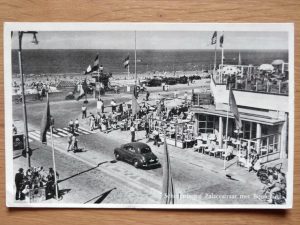 Postcard Scheveningen Palacestraat met Boulevard