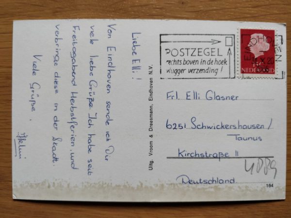 Postcard Eindhoven Beeld Philips Bedrijfsschool - Image 2