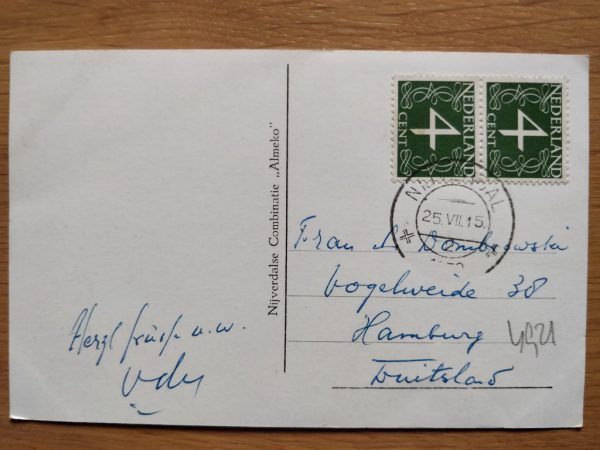 Postcard Nijverdal Kudde Schapen - Image 2
