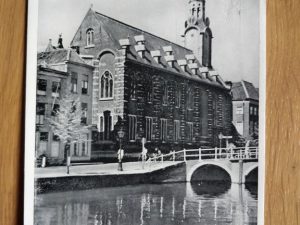 Postcard Leiden Academie